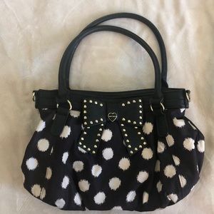 Betsey Johnson polka dot purse